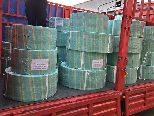 রেজিন বোনা ব্রেক লাইনিং রোল, উইন্ডলাস ঘর্ষণ লাইনিংয়ের জন্য ভিতরে ব্রাস তারের সাথে