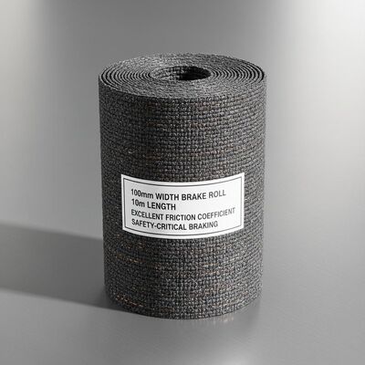 ১০০মিমি চওড়া ব্রেক রোল ১০মি লম্বা, যা চমৎকার ঘর্ষণ সহগ প্রদান করে এবং নিরাপত্তা-গুরুত্বপূর্ণ ব্রেকিং সিস্টেমের জন্য অপরিহার্য