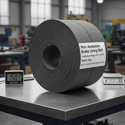 Non asbestos Brake Lining Roll Temperature Range 40C To 300C 25kg Weight Ideal for Industrial Vehicle Brake Applications